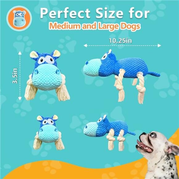 Dog Toys for Aggressive Chewers Dog Toys to Keep Them Busy Squeaky Dog - Picture 6 of 7